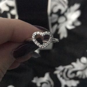 Heart shaped pandora ring